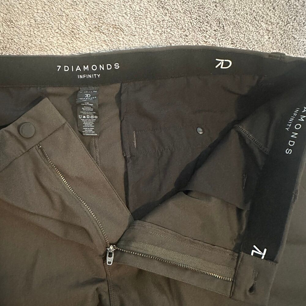 7 Diamonds Infinity Chino Pants Golf 38x32 Men’s performance athleisure work - Picture 6 of 12